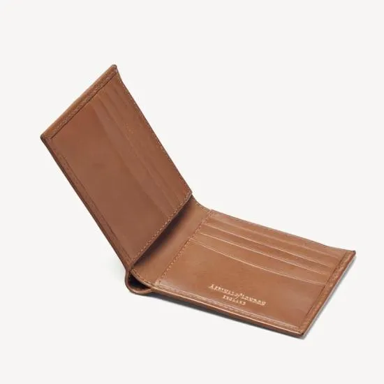 8 Card Billfold Wallet Burnished Tan Woven Leather Men Aspinal Of London Billfold Wallets