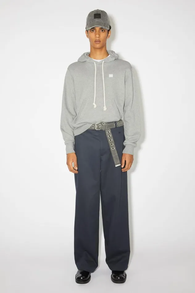Acne Studios Hooded Sweatshirt 8211 Regular Fit Light Grey Melange Men Sweatshirts Acne Studios Hooded Sweatshirt 8211 Regular Fit Light Grey Melange Men Sweatshirts