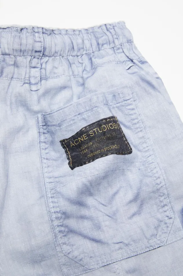 Acne Studios Printed Shorts Light Blue Women Shorts