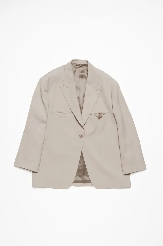 Acne Studios Singlebreasted Jacket Cold Beige Women Suit Jackets