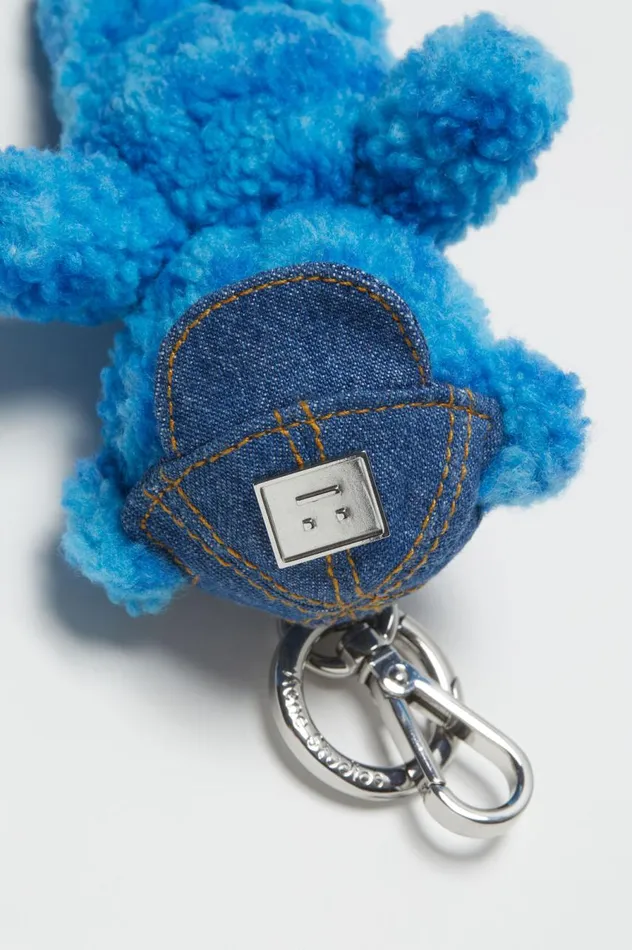 Acne Studios Teddy Keyring Dusty Blue Men Other Accessories