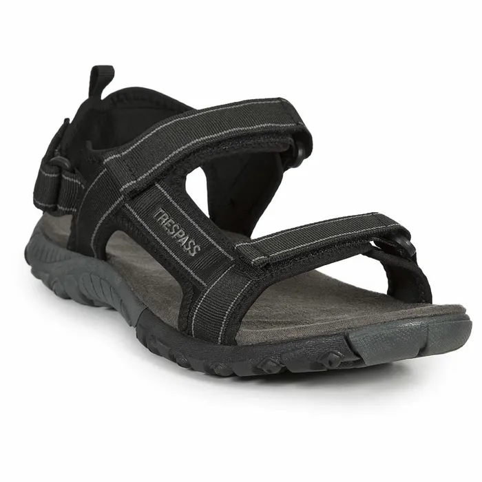 Alderley Walking Sandals Black Men Trespass Sandals