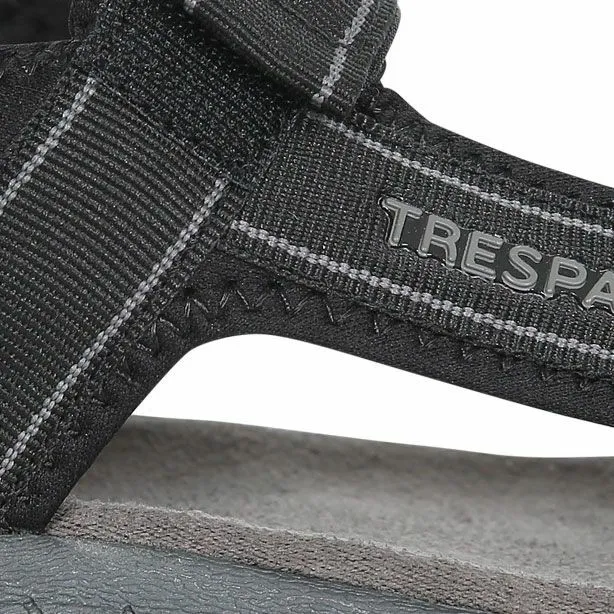 Alderley Walking Sandals Black Men Trespass Sandals