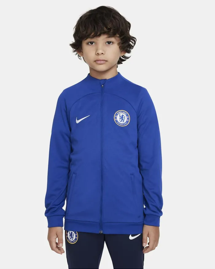 All Clothing Kids Nike Chelsea FC Academy Pro Rush Blueobsidianwhite
