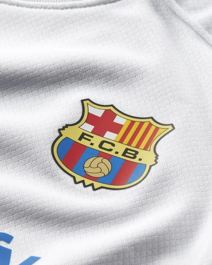 All Clothing Kids Nike FC Barcelona 202324 Away Whiteroyal Blueroyal Blue