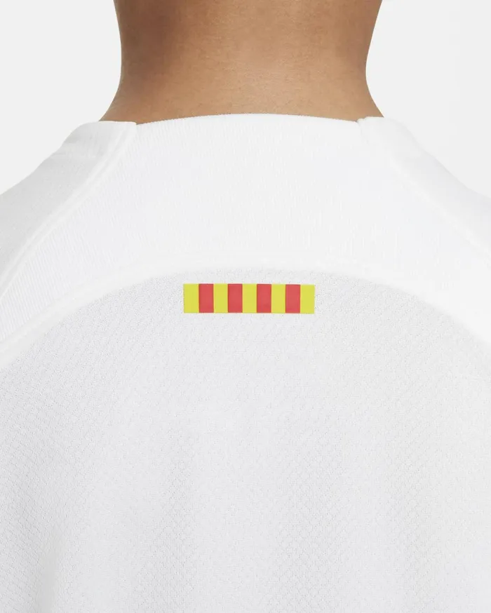 All Clothing Kids Nike FC Barcelona 202324 Stadium Away Whiteroyal Blueuniversity Redroyal Blue