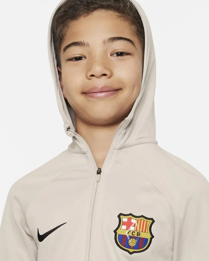 All Clothing Kids Nike FC Barcelona Strike Stringsequoiablack