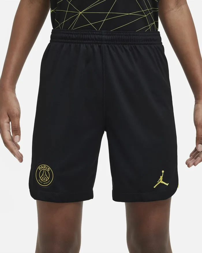All Clothing Kids Nike Paris SaintGermain 202223 Stadium Fourth Blacktour Yellowtour Yellow