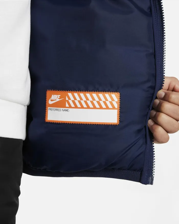 All Clothing Kids Nike Sportswear Lightweight Synthetic Fill Midnight Navymidnight Navywhite