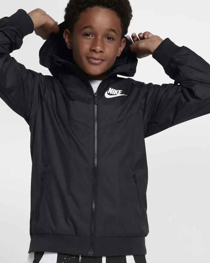 All Clothing Kids Nike Sportswear Windrunner Blackblackblackwhite