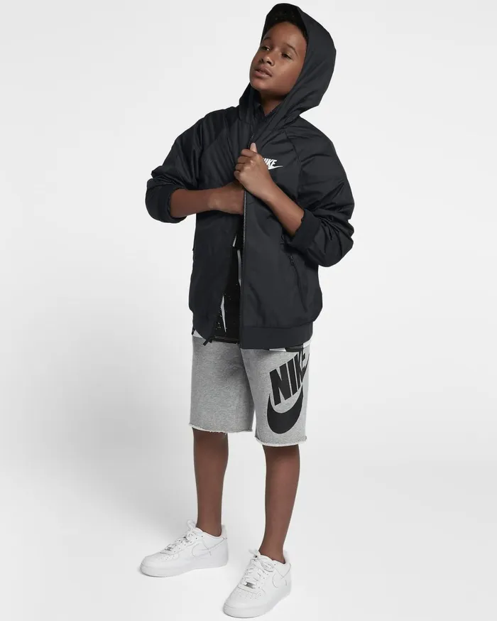 All Clothing Kids Nike Sportswear Windrunner Blackblackblackwhite