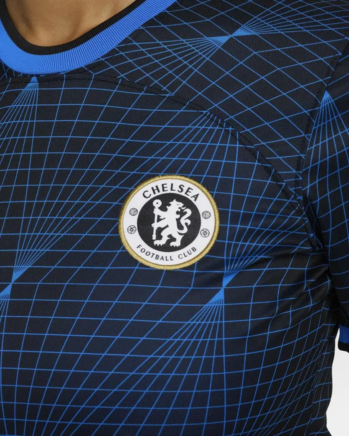 All Clothing Women Nike Chelsea FC 202324 Stadium Away Soarclub Goldwhite