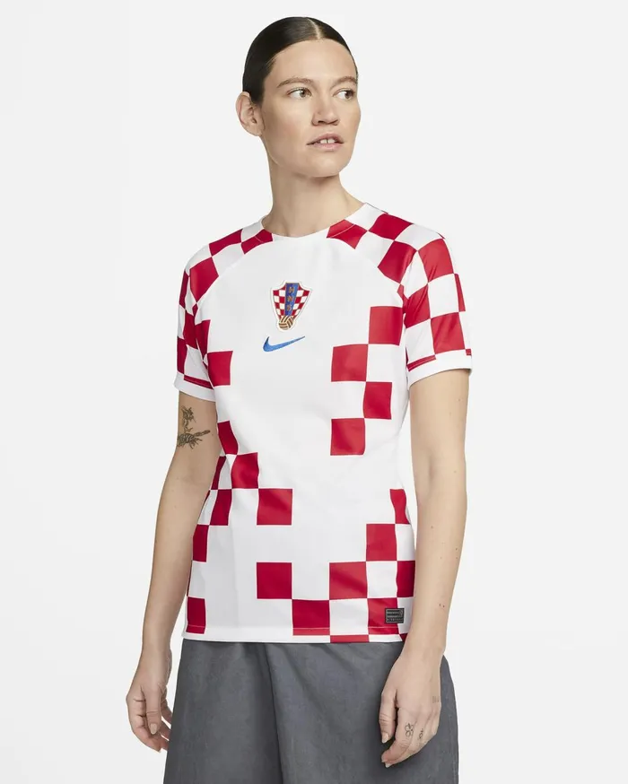 All Clothing Women Nike Croatia 202223 Stadium Home Whitebattle Blue