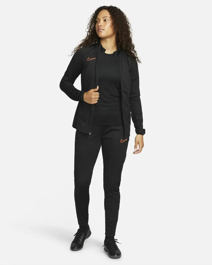 All Clothing Women Nike DriFIT Academy Blackwhitebright Crimson