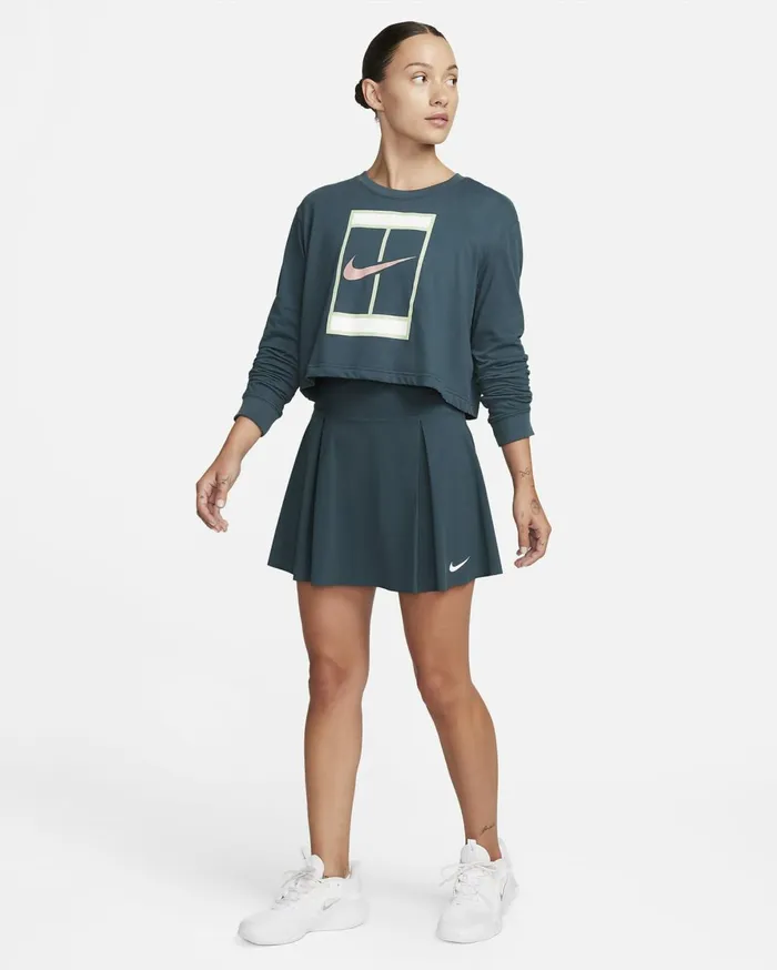 All Clothing Women Nike DriFIT Advantage Deep Junglewhite