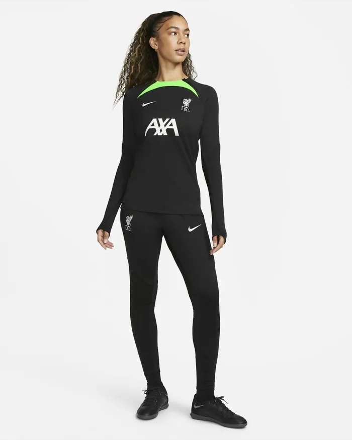 All Clothing Women Nike Liverpool FC Strike Blackpoison Greenwhite