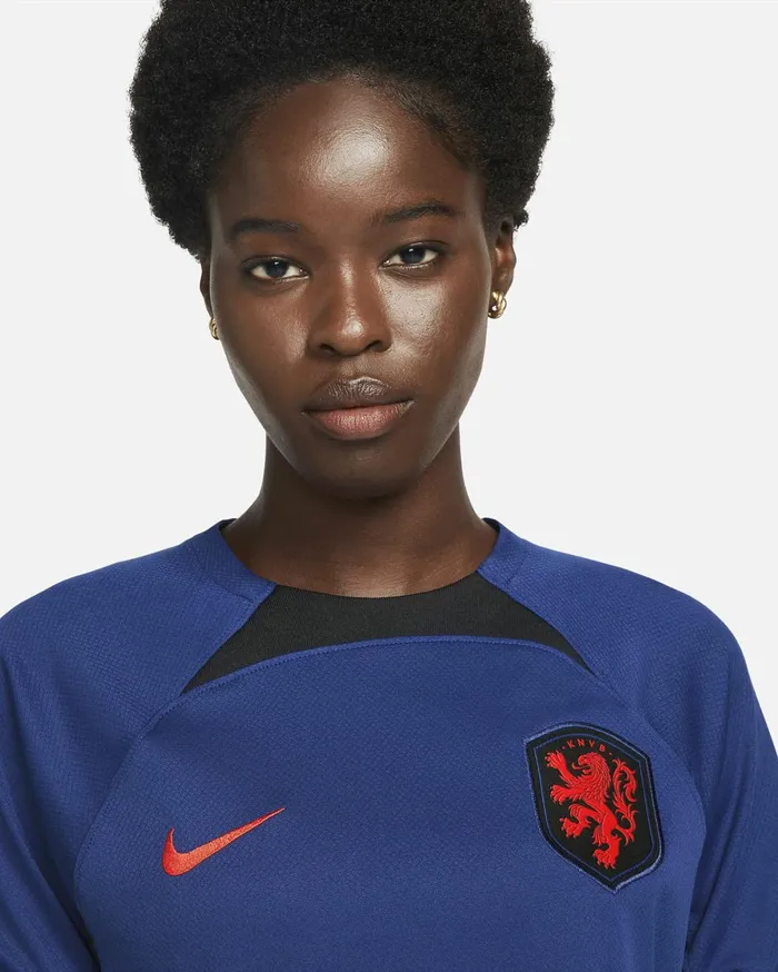 All Clothing Women Nike Netherlands 202223 Stadium Away Deep Royal Blueblackhabanero Red