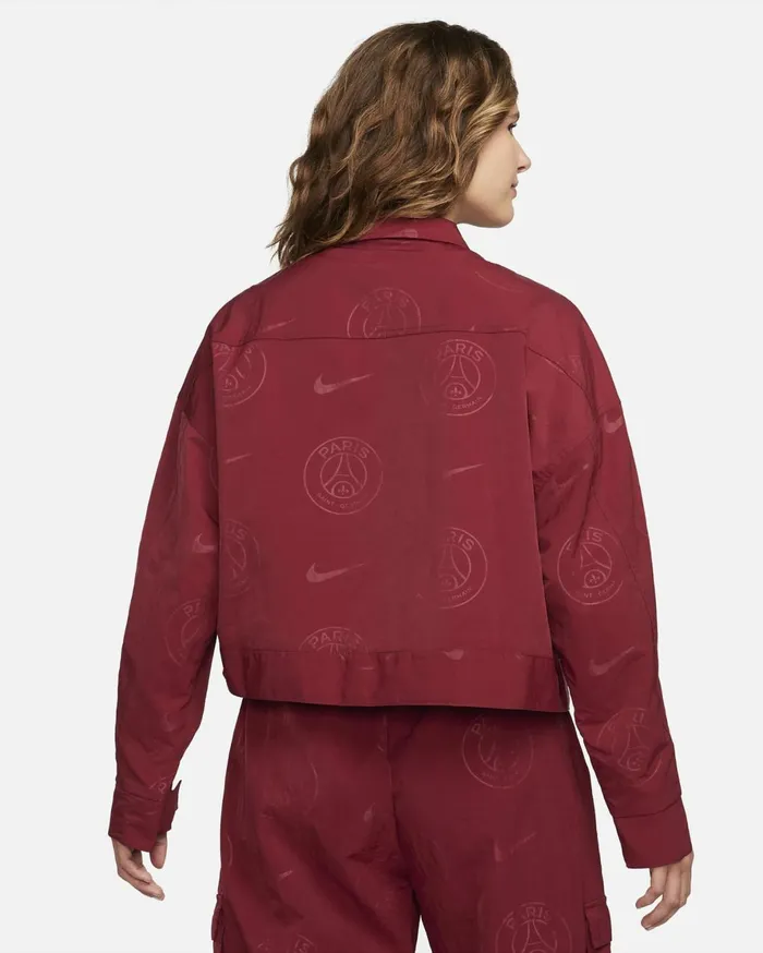 All Clothing Women Nike Paris SaintGermain Essential Team Redgold Suede