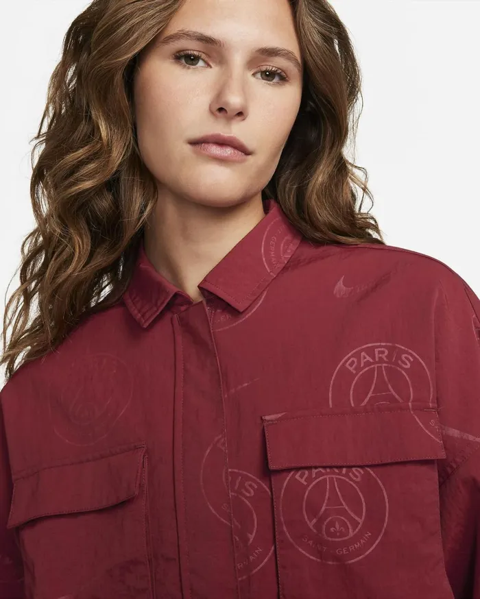 All Clothing Women Nike Paris SaintGermain Essential Team Redgold Suede