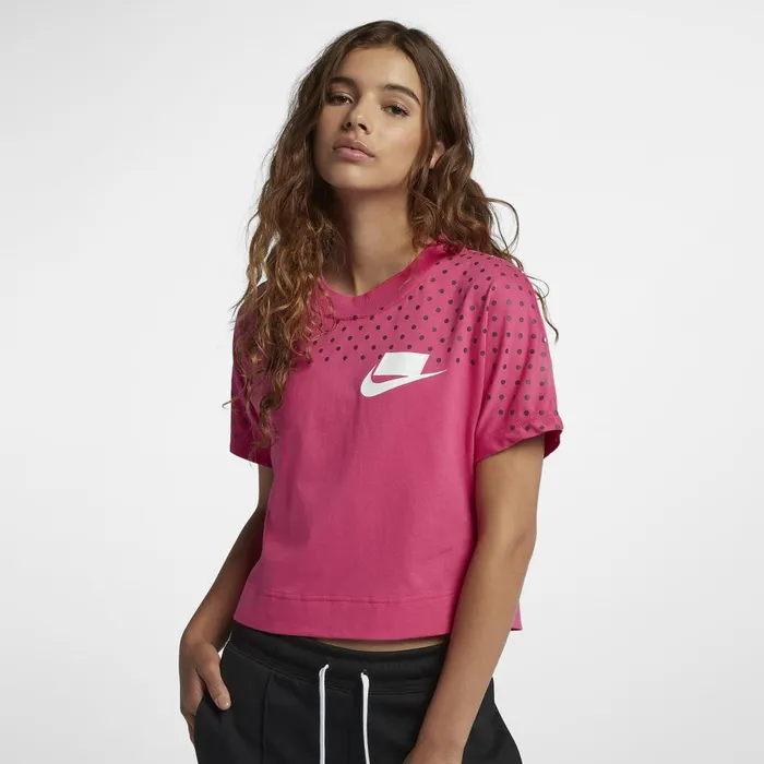 All Clothing Women Nike Sportswear Crop Top Watermelonwhiteolive Canvaswhite