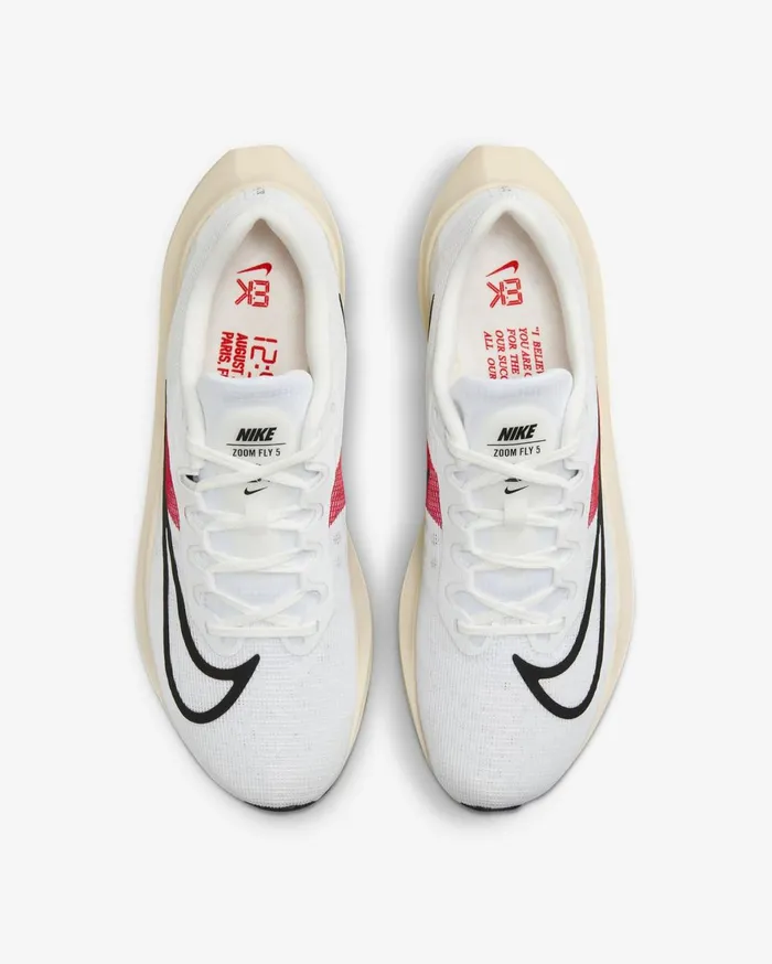 All Shoes Men Nike Zoom Fly 5 039Eliud Kipchoge039 Whitechile Redcoconut Milkblack
