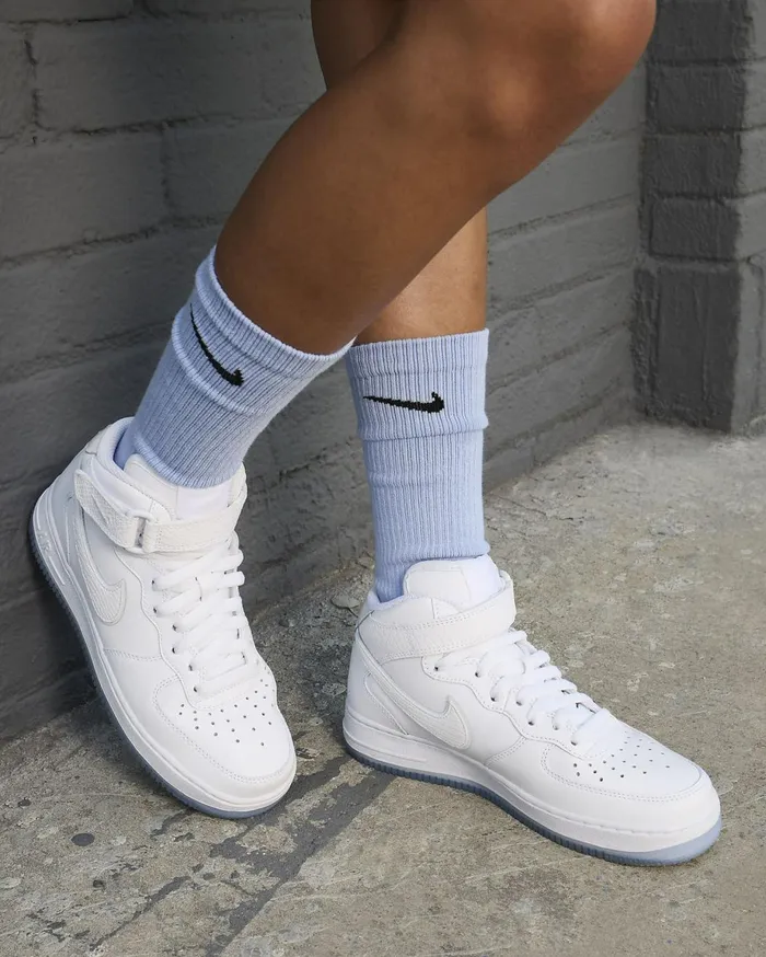 All Shoes Women Nike Air Force 1 Mid Whitewhite