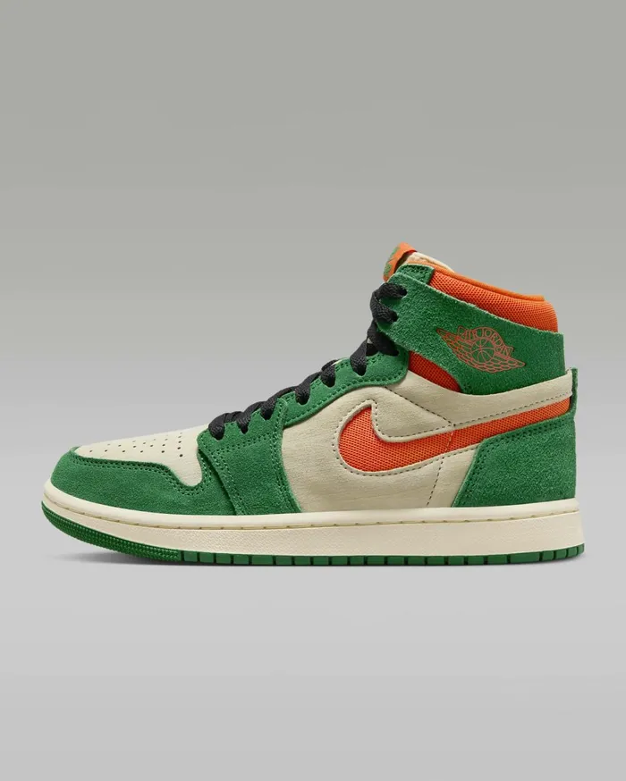 All Shoes Women Nike Air Jordan 1 Zoom CMFT 2 Pine Greenmuslinblackorange Blaze