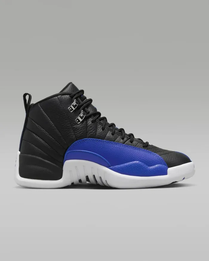 All Shoes Women Nike Air Jordan 12 Retro Blackmetallic Silverwhitehyper Royal