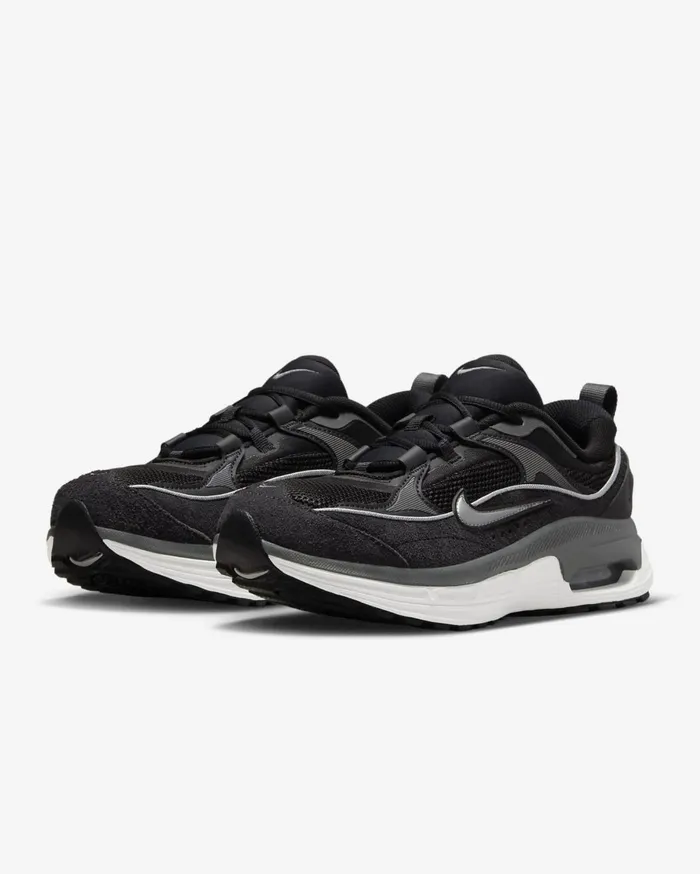 All Shoes Women Nike Air Max Bliss Blackoil Greyiron Greymetallic Silver