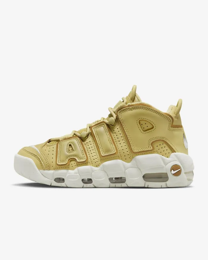 All Shoes Women Nike Air More Uptempo Buff Goldsailbronzine