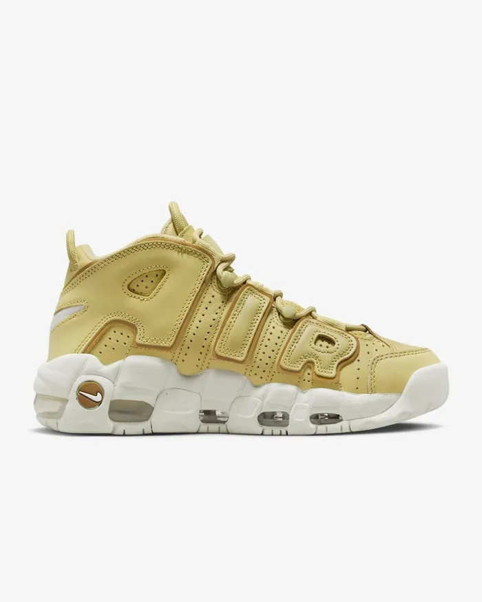 All Shoes Women Nike Air More Uptempo Buff Goldsailbronzine