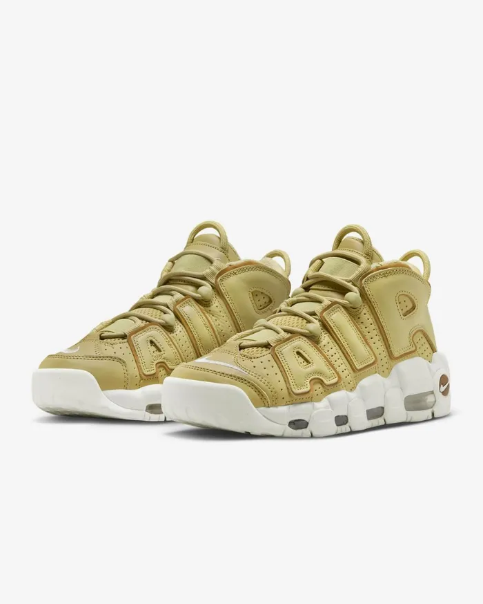 All Shoes Women Nike Air More Uptempo Buff Goldsailbronzine