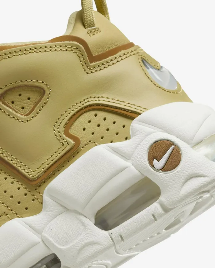 All Shoes Women Nike Air More Uptempo Buff Goldsailbronzine