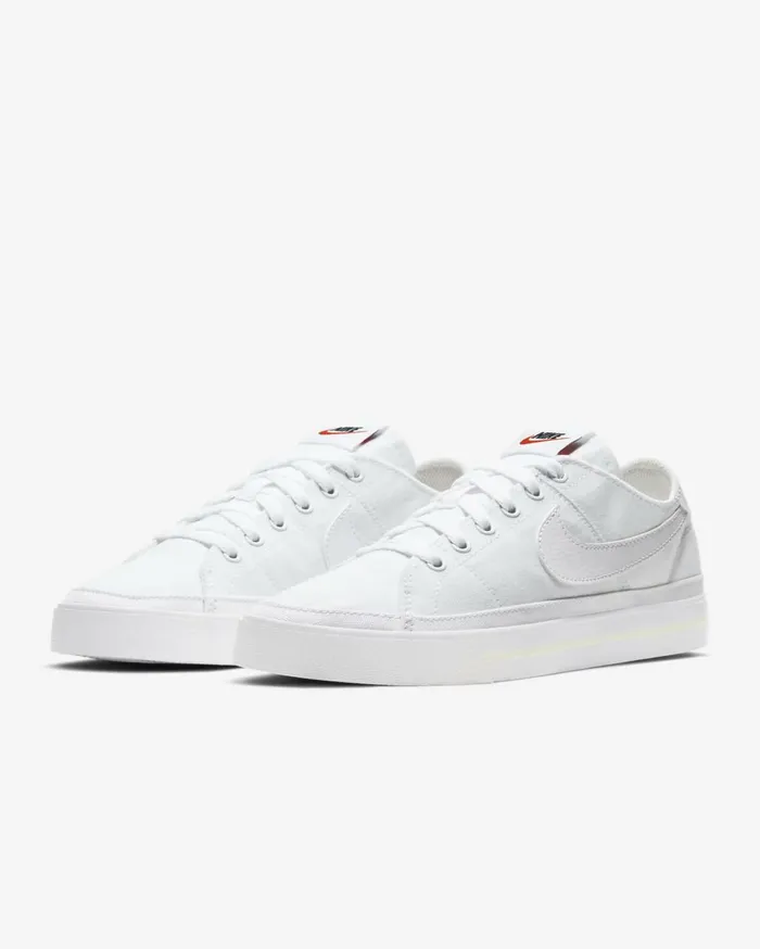 All Shoes Women Nike NikeCourt Legacy Canvas Whitesummit Whitewhite