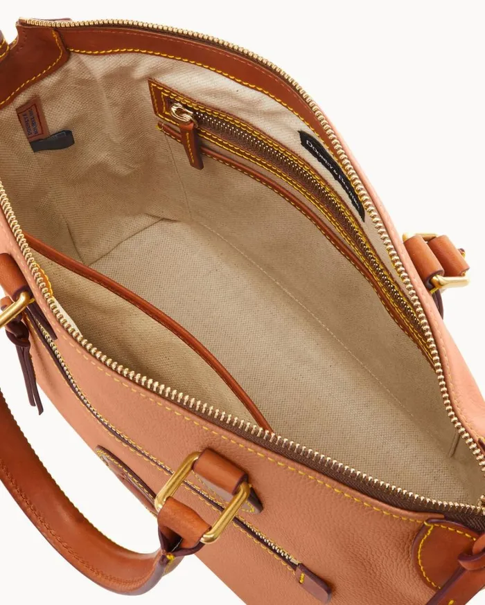 All Weather Leather 30 Domed Satchel 30 Caramel Women Dooney and Bourke Satchels All Weather Leather 30 Domed Satchel 30 Caramel Women Dooney and Bourke Satchels