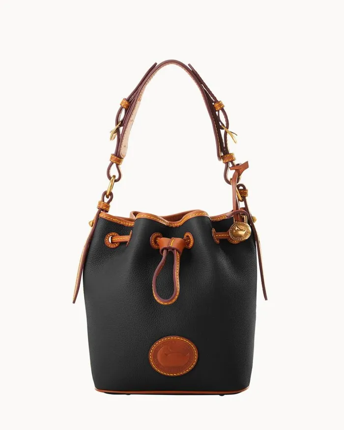 All Weather Leather 30 Mini Drawstring 17 Black Women Dooney and Bourke Mini Bags All Weather Leather 30 Mini Drawstring 17 Black Women Dooney and Bourke Mini Bags