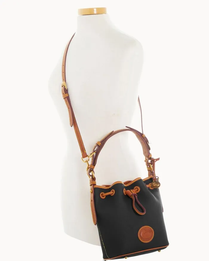 All Weather Leather 30 Mini Drawstring 17 Black Women Dooney and Bourke Mini Bags All Weather Leather 30 Mini Drawstring 17 Black Women Dooney and Bourke Mini Bags