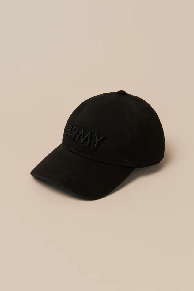 Army Baseball Cap Black Men Lucky Brand Hats