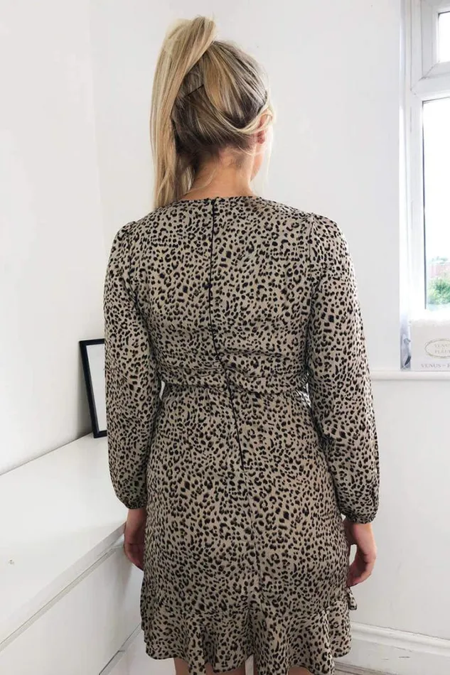 AX Paris Day Dresses Multi Animal Print Wrap Dress