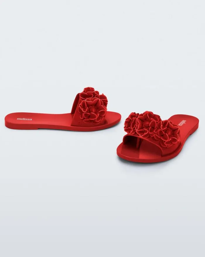 Babe Springtime Red Women Melissa Slides