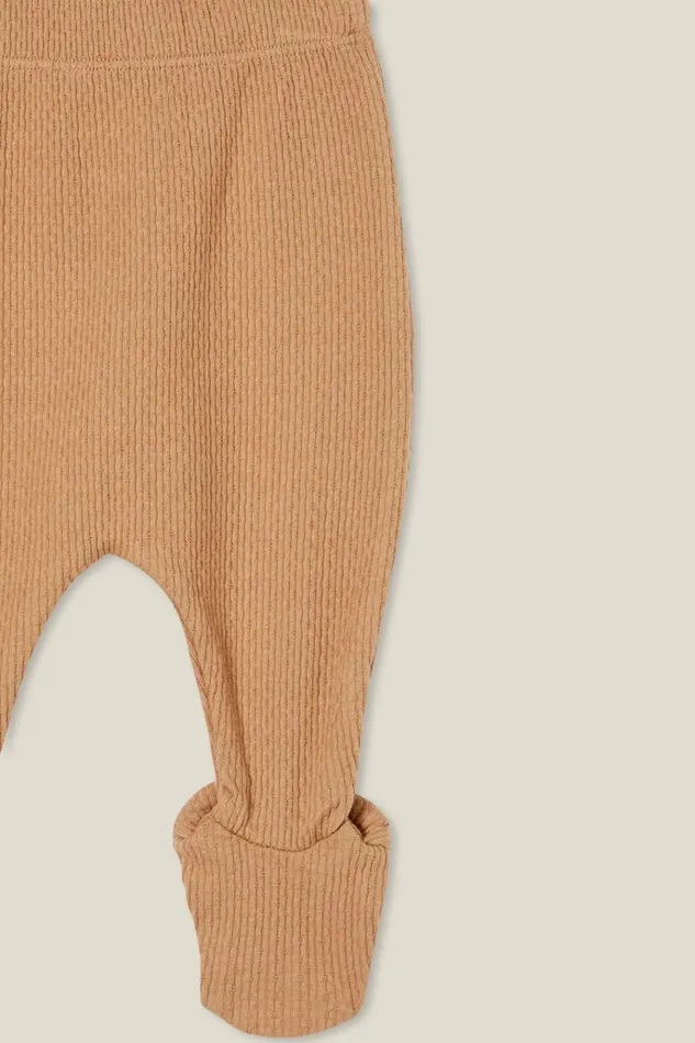 Baby Bottoms Cotton On Organic Pointelle Footed Legging Taupy Brown Baby Bottoms Cotton On Organic Pointelle Footed Legging Taupy Brown