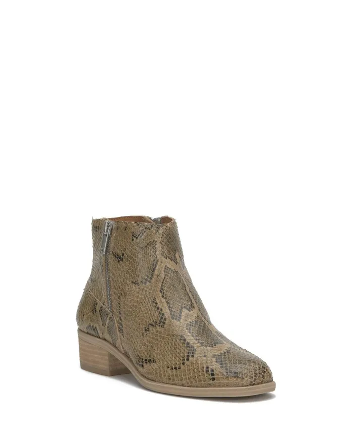 Baelee Stacked Heel Bootie Medium Beige Women Lucky Brand Shoes