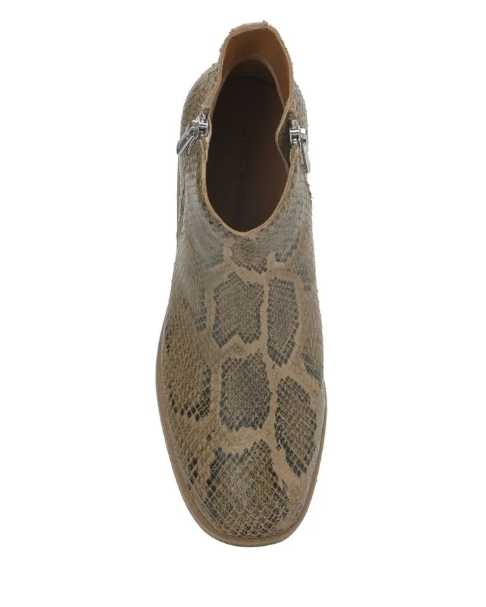 Baelee Stacked Heel Bootie Medium Beige Women Lucky Brand Shoes