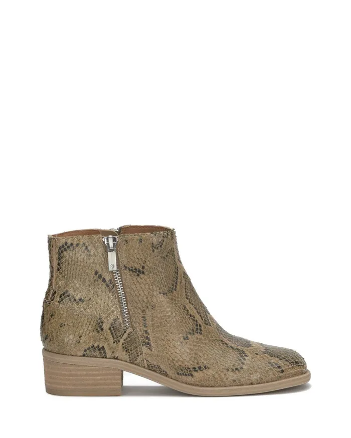 Baelee Stacked Heel Bootie Medium Beige Women Lucky Brand Shoes