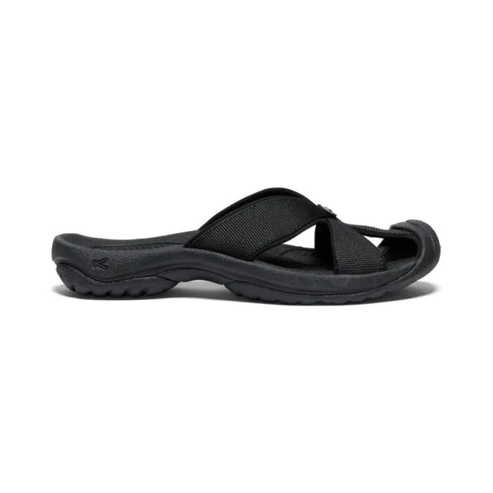 Bali BlackSteel Grey Leather FlipFlop Women KEEN SlipOns