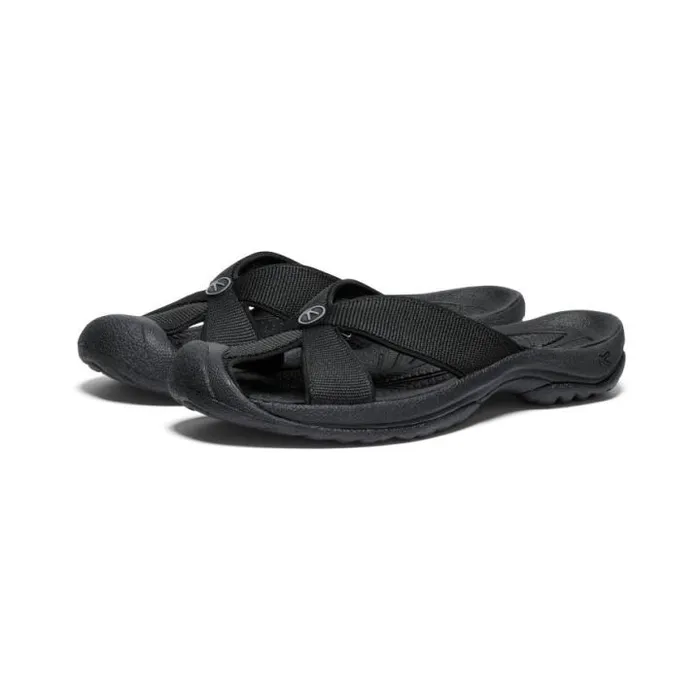 Bali BlackSteel Grey Leather FlipFlop Women KEEN SlipOns