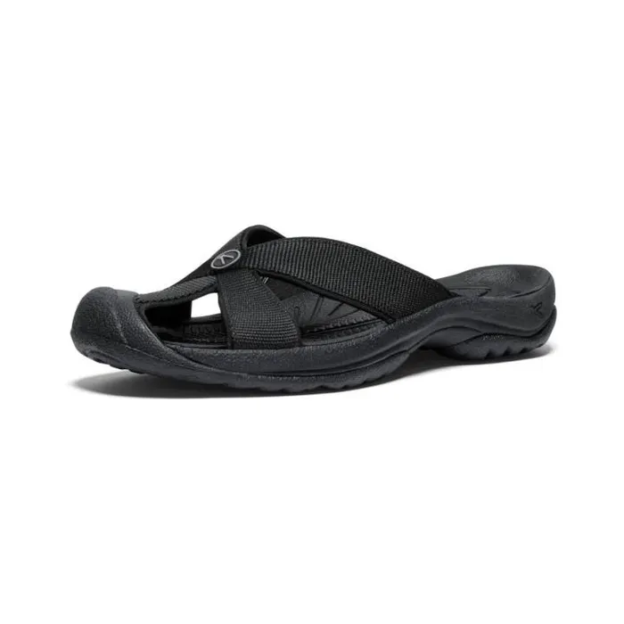 Bali BlackSteel Grey Leather FlipFlop Women KEEN SlipOns