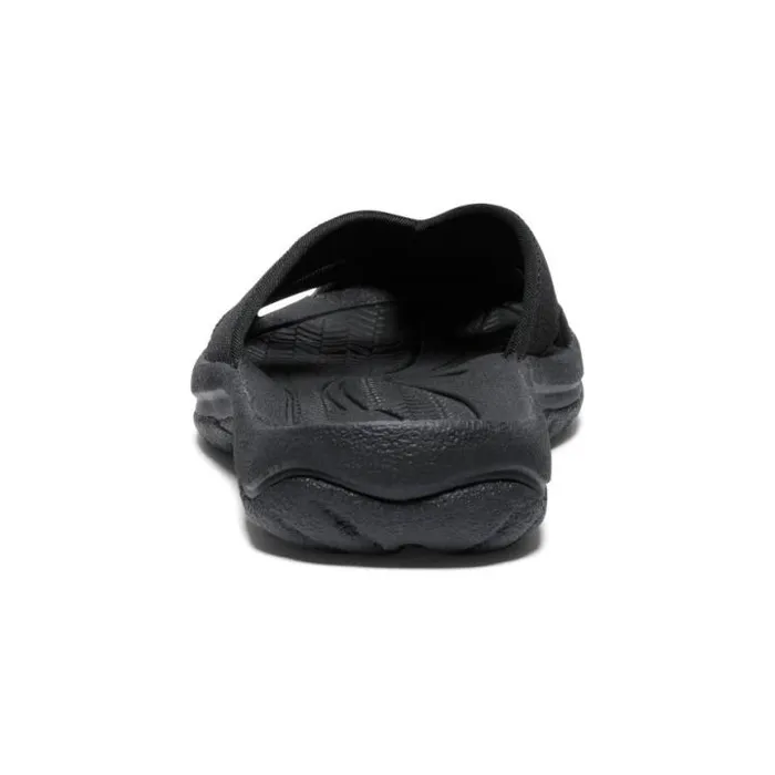 Bali BlackSteel Grey Leather FlipFlop Women KEEN SlipOns