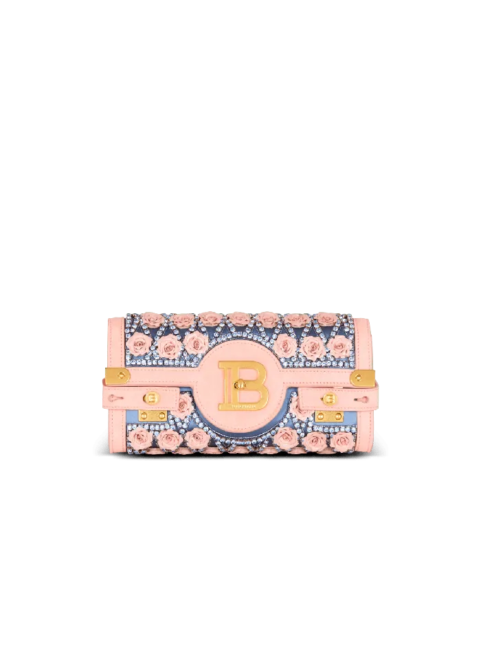 Balmain Clutches Women BBuzz Pouch 23 Embroidered With Diamond And Roses Multicolor Balmain Clutches Women BBuzz Pouch 23 Embroidered With Diamond And Roses Multicolor