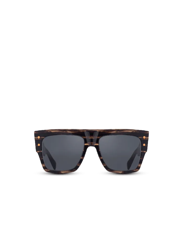 Balmain Eyewear Men Acetate BI Sunglasses Brown